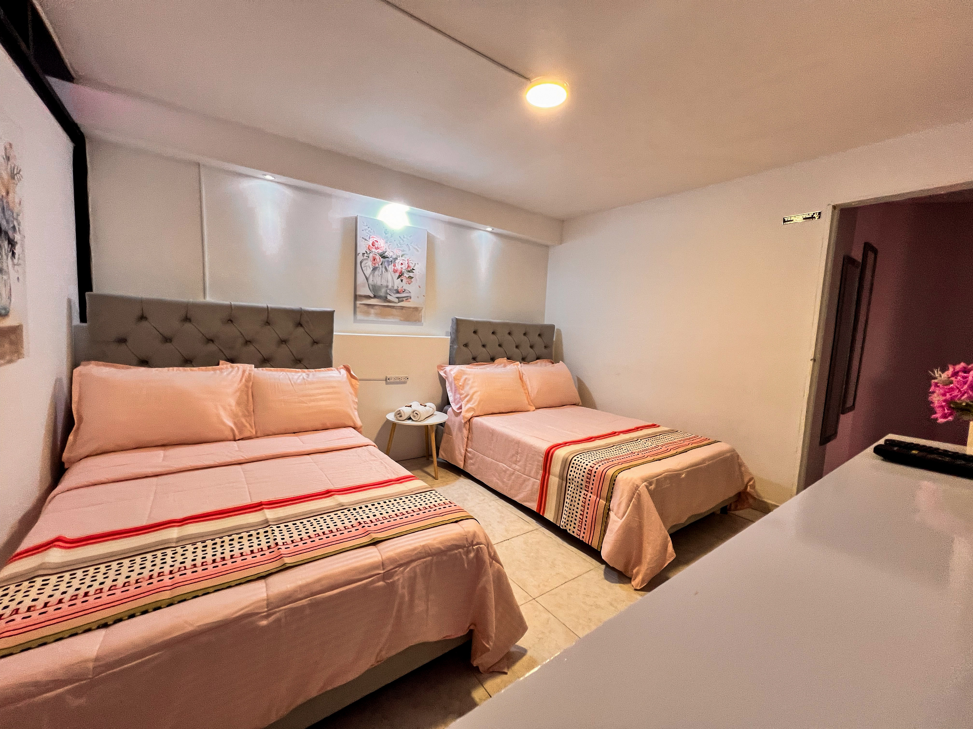 Jardín y terraza exterior de Casa la Morada con vegetación tropical